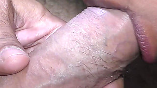 Ebony Mouth Swallows Big Cock and Cumshot
