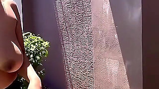 Step Mommies Backyard Titty Workout