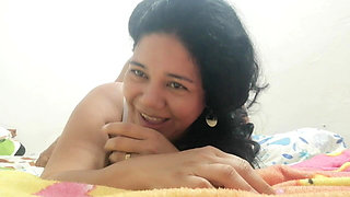 Girlfriend Wanting to Fuck Hard in White Lingerie