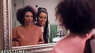 Demi Sutra's First Time - Hot Ebony Babe Sucks Big Dick & Gets Pounded Hard