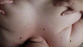 Bathtub pussy play , step son gets best blowjob on bed , step mommy gets on top and ride cock ! Gets cum on boobs