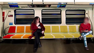 I masturbate a stranger on the train while my husband films everything