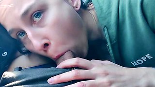 Public Bus Blowjob by a Teen Amateur Babe