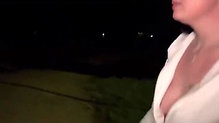 Amateur teen couple had a quickie out in the streets POV
