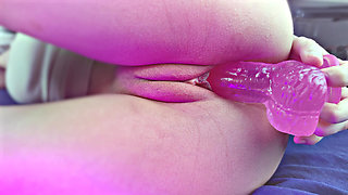 Pussy masturbation with dildo - WET PUSSY