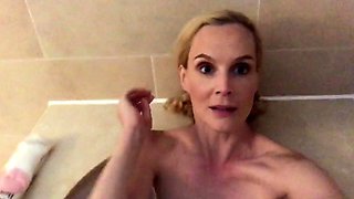 Big tit blonde amateur MILF seduced by a taxi