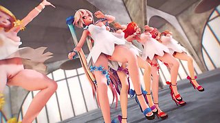 Mmd R-18 Anime Girls Sexy Dancing Clip 254