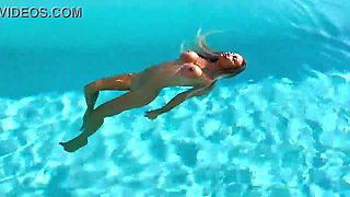 Gorgeous Monika Fox Swims Naked In Pool In Beautiful Place (Free)