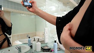 Mommy4k. splendid milf doesn’t care about what’s going on beyond her shower