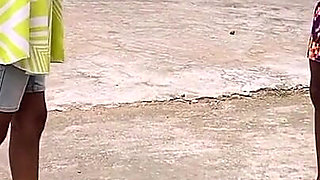 African Lesbian Lover Playing Local Game in Outdoor