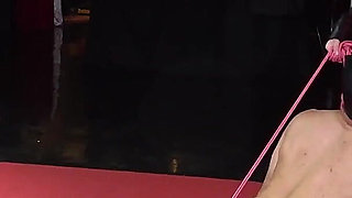 Mistress Enjoys CBT at the Slave Market Using Crusher Board, Humbler, Bougie, and Rope