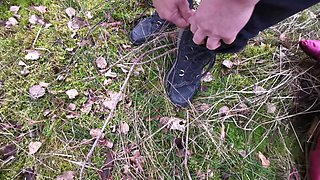 Barefeet Titslapping in the Woods - 600 Slaps