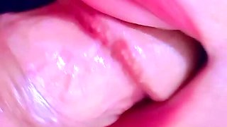 She likes to move her tongue on the penis