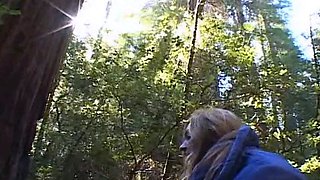 Amateur brunette babe gives pov blowjob in bathroom