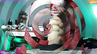 Short Analtraining Session with Big Dildos