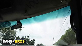 Bangbros - college hotty Annie Archer boards the pound bus and gets banged for the right price