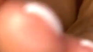 Ebony Girl Shows off Her French Pedicure in Her Black Nylons & Does Removal to Show Her Feet