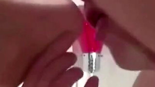 Bitch fucked and squirt on the massage table