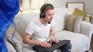 Wife Searchs For A Way To Catch Attention Of Her Gamer Hubby
