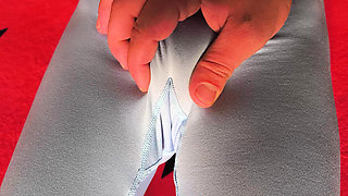 The Stepbrother Dared to Touch Her Virgin Pussy! Step Sister Has Such a Perfect Pussy and Follows Her Contour in Sexy Pantyhose