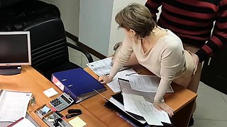Hot Blonde Secretary Fucked By Boss In Office