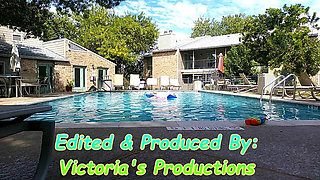 BBW Nurse Vicki Play Time in the Pool with Handsome Harry