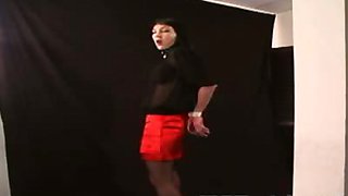 Natasha in the bondage video