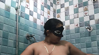 Sister-in-law is taking a bath today.