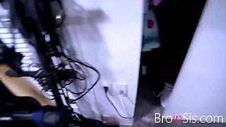 My girlfriend caught my promiscuous stepsister smoking me- Demi Sutra & evilyn stone