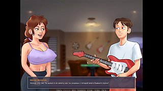 Summertime Saga gameplay featuring a hot college girl and tons of fun in the bathroom