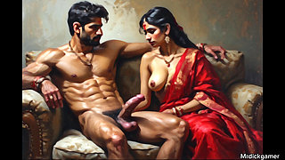 Indian aunty cheating with boss, hot sex in office stairs fucking indian bhabhi