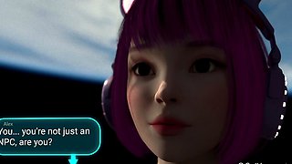 Cute japanese anime catgirl gets fucked on a space station