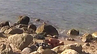 Strangers Caught My Wife Touching and Fucking My Big Cock on a Public Nude Beach - Real Amateur French - Misscreamy