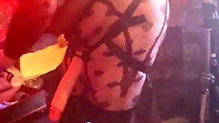 Part 1: Domina Satana Dominates Sub with Big Cock in Vampire Room - Mature BBW Pegging