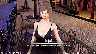 Curvy anime babe with big boobs and a nice ass