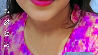 Desi Cute Aunty Video Call Sex Chat, Fingerings on Video Call