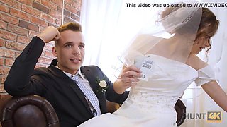 HUNT4K. Cute Czech Bride Spends Her First Night With A Rich Stranger