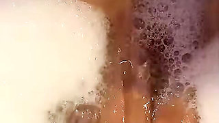 Melove Blue nail Polish Toes Taking a Bath