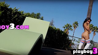 All natural Latin mom exposed arousing body