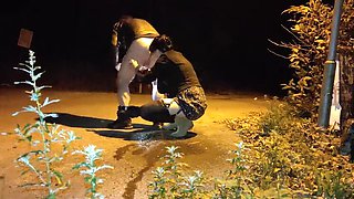 Horny MILF Gives Passionate Rimjob Outdoors - SlutHappiness Anal Fun