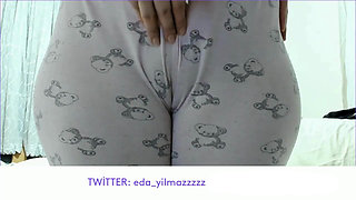 Camel Toe in Pajamas Close up