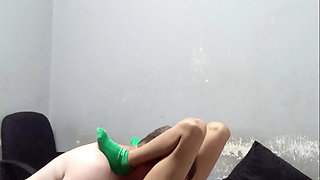 Daddy Eating Sweet Petite Pussy & Rubbing Cock on Small Pussy