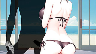 JOI Anal hentai, your girlfriend is hot and wants to fuck you non-stop. Spanish voice.