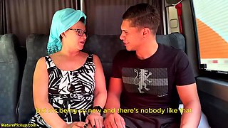 Lusty Bbw Granny Is Picked For Ass Fucking