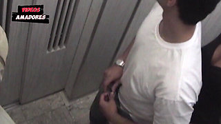 Elevator Camera Catches Married Neighbor Fucking Another Man
