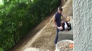 Amazing Blonde German Doll Fucked Under The Bridge