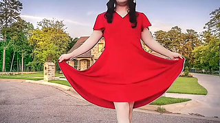 Short Dress Hot Ladyboy Solo Dance Striptease Big Butt Shemale Booty