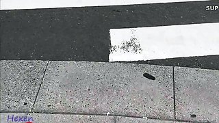 Uncensored Switch From Pick-up Challenge To Panty Shoot