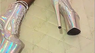 Total Silver and Fishnet Pantyhose