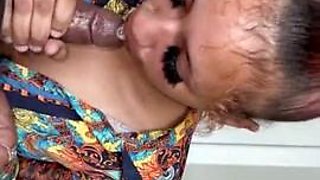 Suckin on a monster bbc for a facial